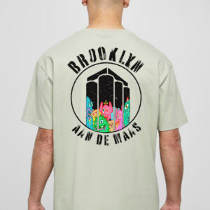 BADM. t-shirt 'SPECIAL EDITION OX-ALIEN!" dusty green